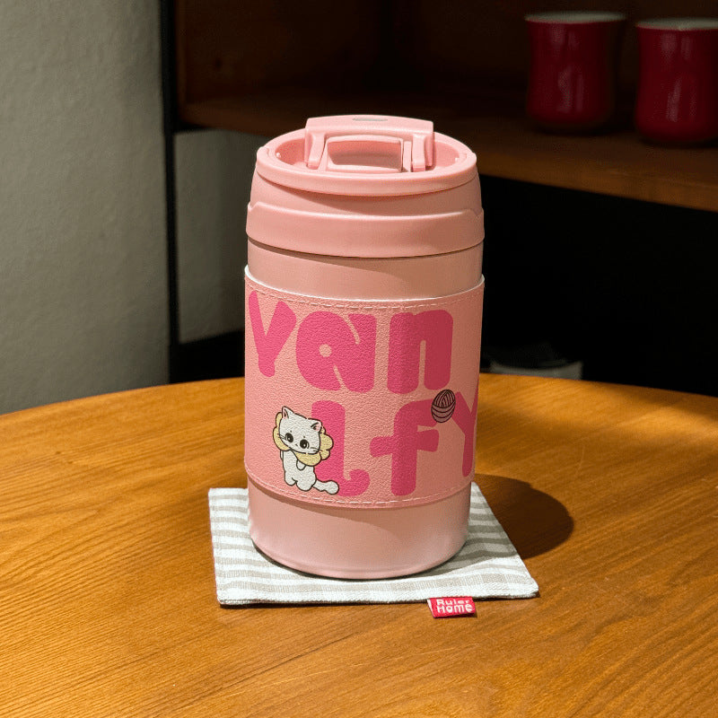 Women's Insulated Coffee Mug with Cute Bunny Design Kalsten