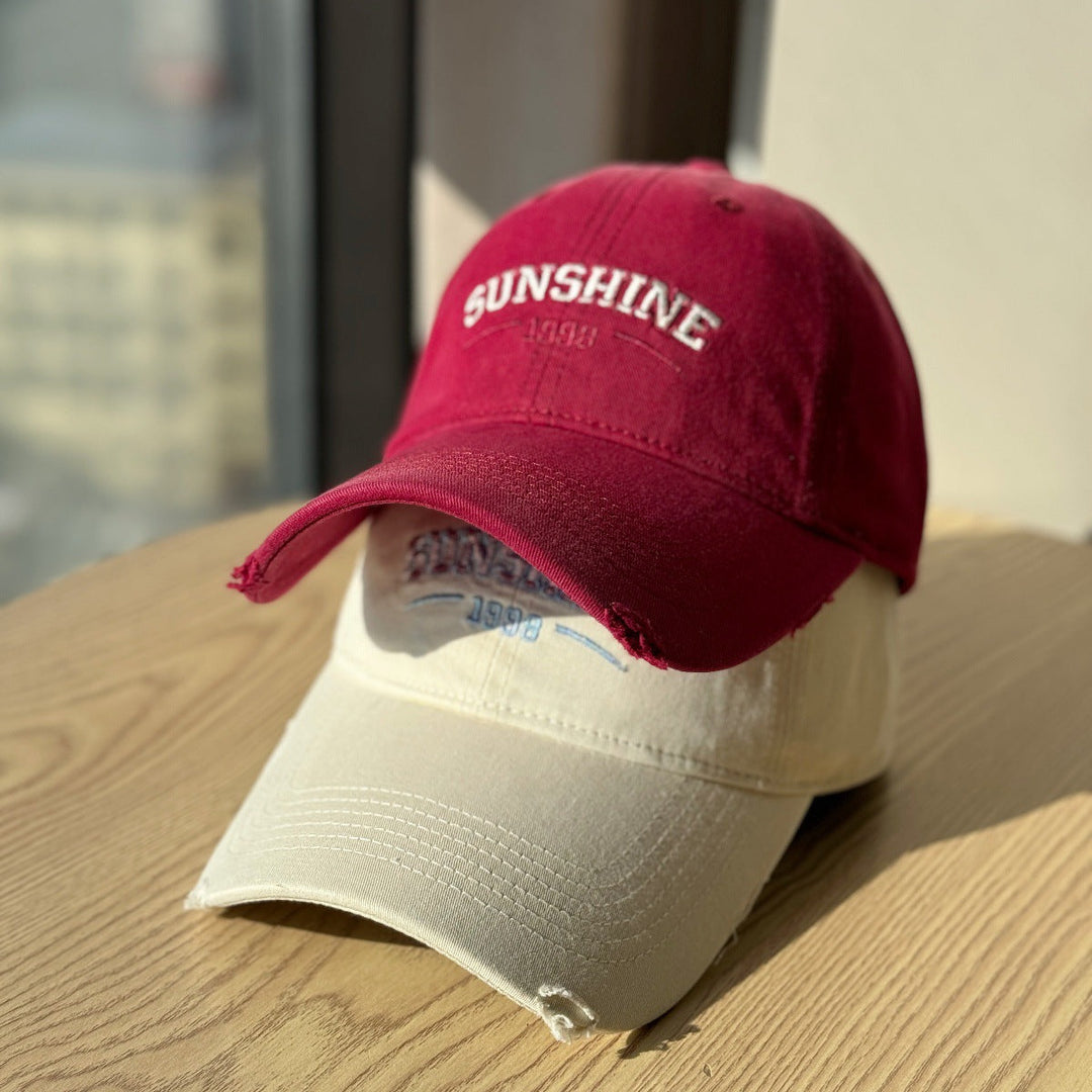 Women's Casual Distressed Baseball Cap Kalsten