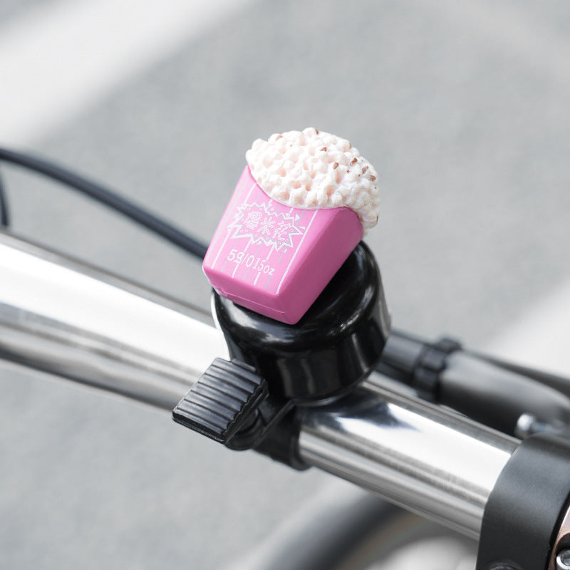 novelty handlebar bicycle bell with silicone popcorn topper and universal clamp Kalsten