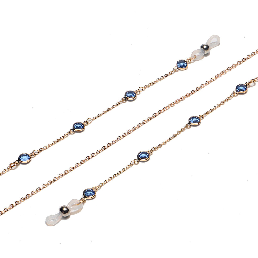 Elegant Gemstone Eyewear Chain Kalsten