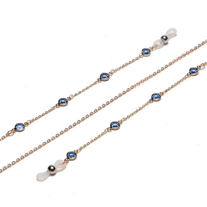 Elegant Gemstone Eyewear Chain Kalsten