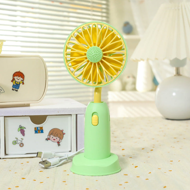 Women's Portable Hand Fan with Gentle Rotation Function Kalsten