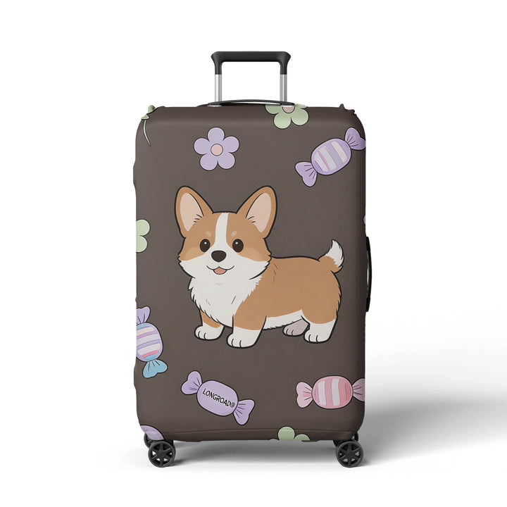 Women's luggage cover with cute Corgi design Kalsten