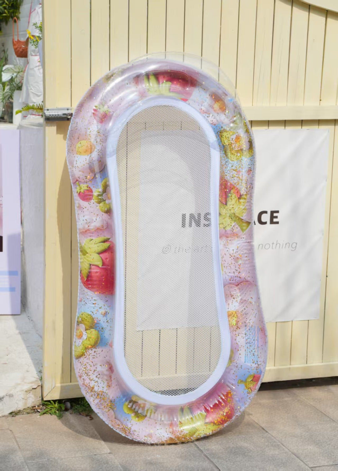 Women Inflatable Swimming Ring with Watermelon Design Kalsten