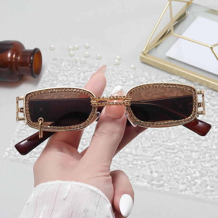 Women's stylish sunglasses with sparkling crystal frame Kalsten