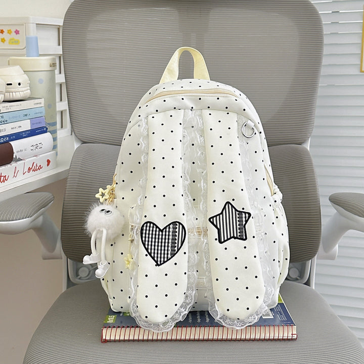 Cute Bunny Ear Design School Backpack