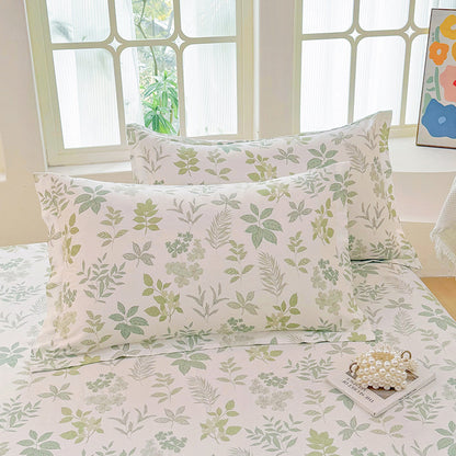 Flower Print Pillowcase Set