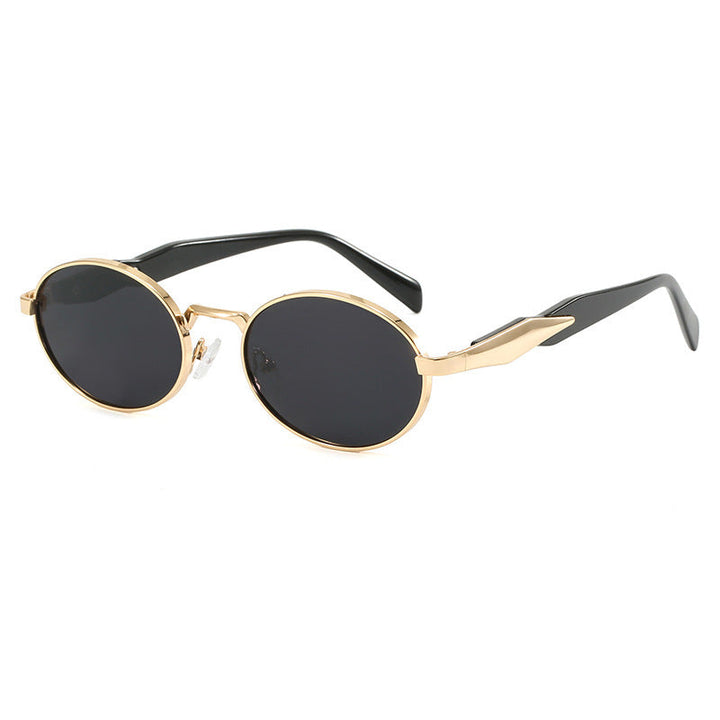 Women's designer sunglasses with high-quality round frame and protective UV filter Kalsten