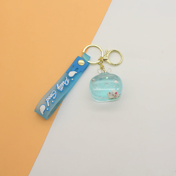 Unisex keychain with detailed water motif Kalsten