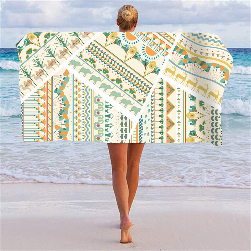 Beach towel with unique graphic pattern Kalsten