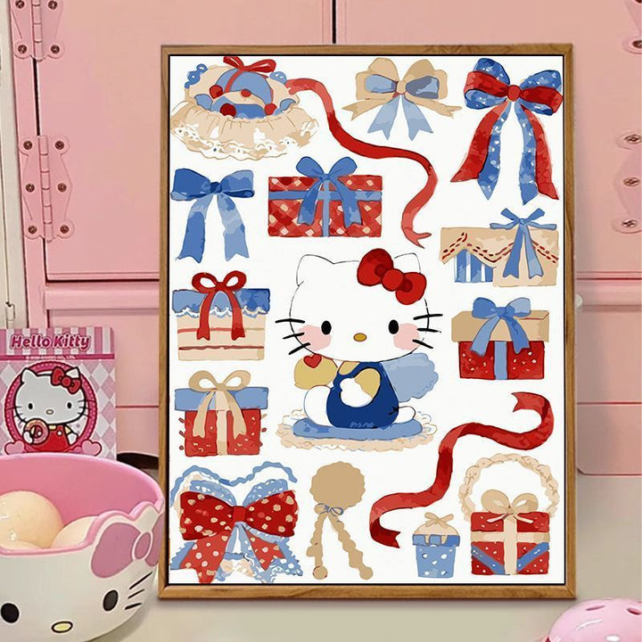 Hello Kitty-Themed Illustration Canvas Art Kalsten