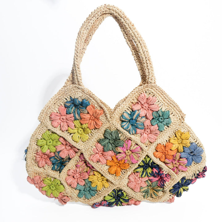 Handcrafted crossbody bag with floral decorative embroidery Kalsten