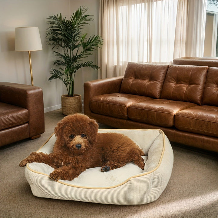 Cozy Corduroy Dog Bed
