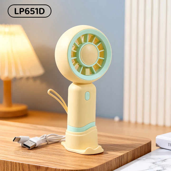 Women's Portable Mini Fan with Digital Speed Display Kalsten