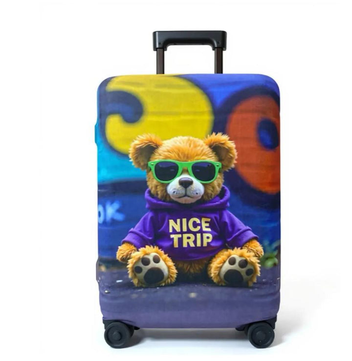 Unisex nan elastic suitcase cover with 3D dog design for trolley, stretchy and scratch-resistant Kalsten