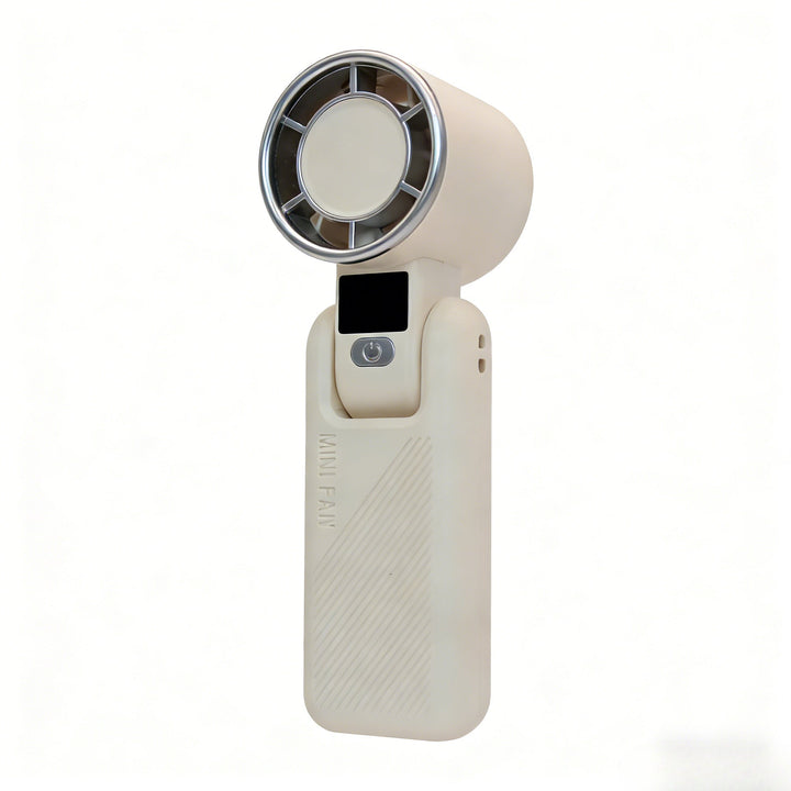 Women's Portable Mini Handheld Fan with USB Charging Function and Digital Display Kalsten