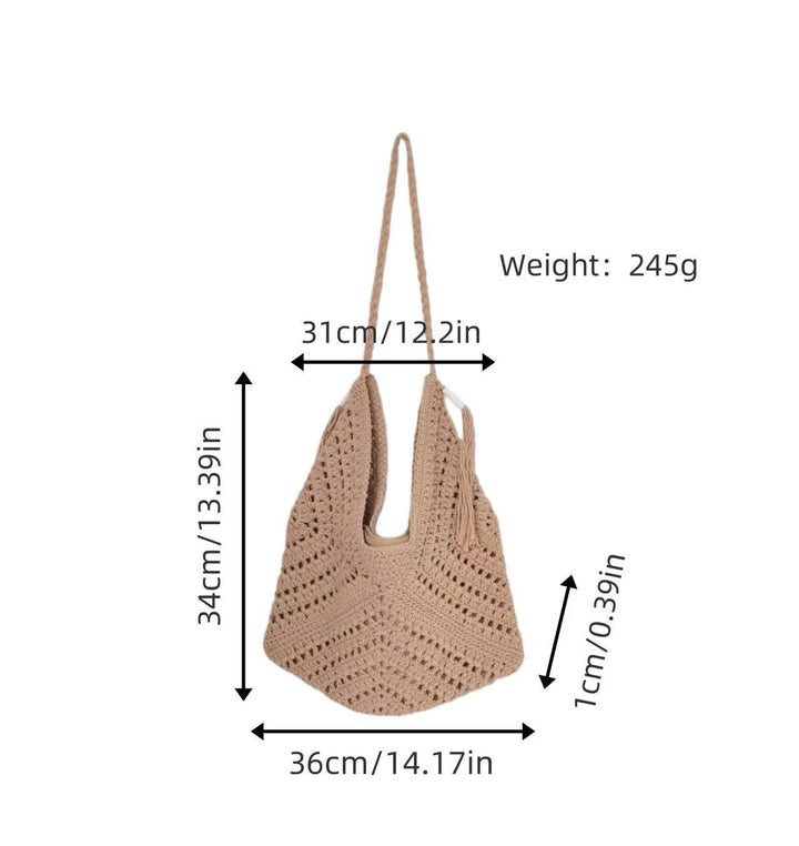 Handcrafted net tote bag Kalsten
