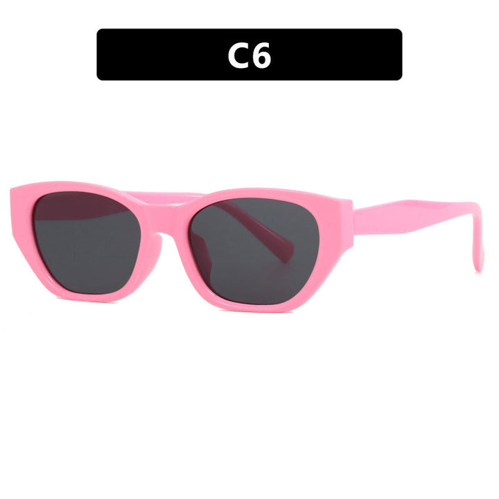 Ladies Cat-Eye Sunglasses with transparent, geometric frame Kalsten