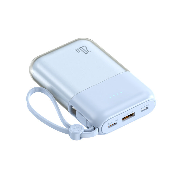 Portable power bank with powerful fast charging cable and integrated LED display Kalsten