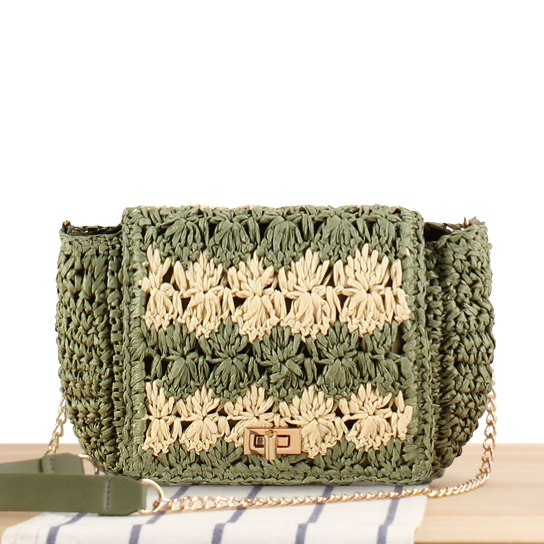 Handbag in Braided Flower Pattern Kalsten