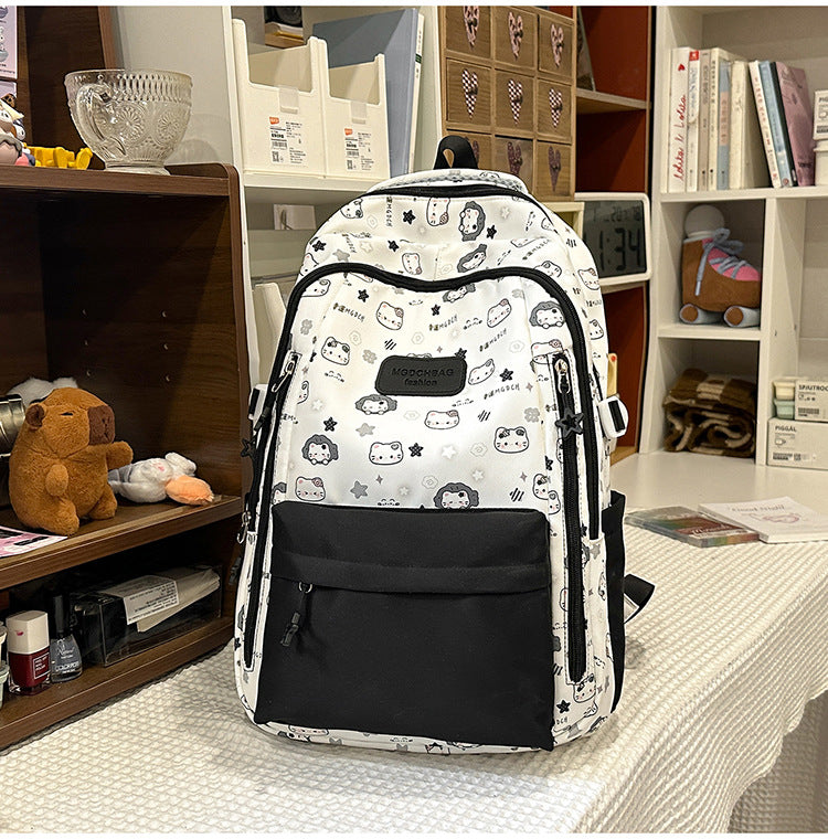 Cute Character-Themed School Backpack