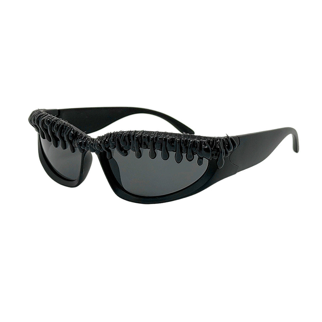 Women futuristic sport sunglasses with unique wave frame Kalsten
