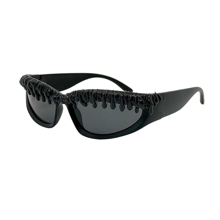 Women futuristic sport sunglasses with unique wave frame Kalsten