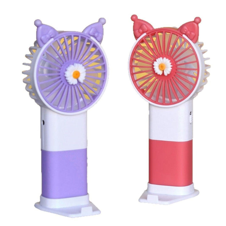Unisex handheld fan with colorful design and adjustable tilt Kalsten
