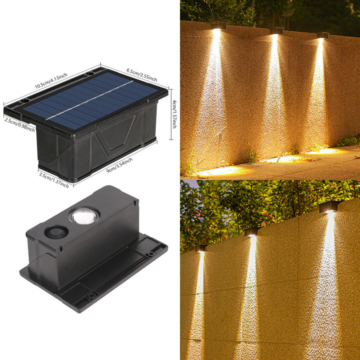 Outdoor Solar RGB Wall-Mounted Accent Lights With Dual-Beam Waterproof Design Kalsten