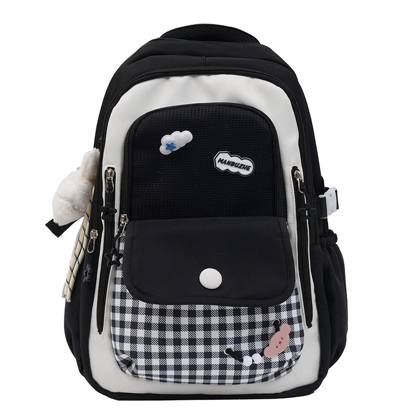 Casual Multi-Compartment School Backpack Kalsten