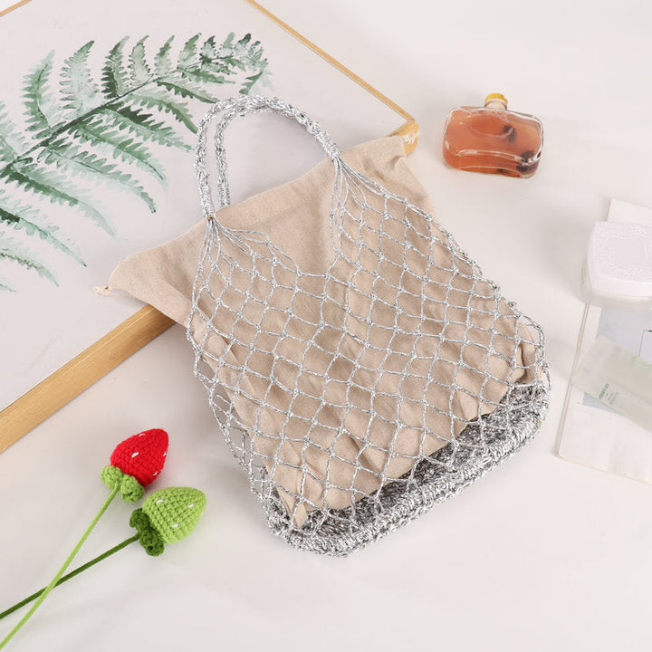 Multifunctional mesh tote bag with lining Kalsten