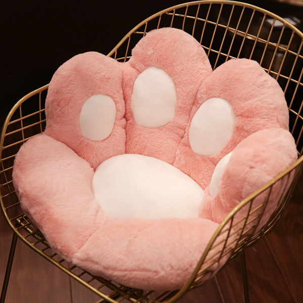 Plush seat cushion in paw shape Kalsten
