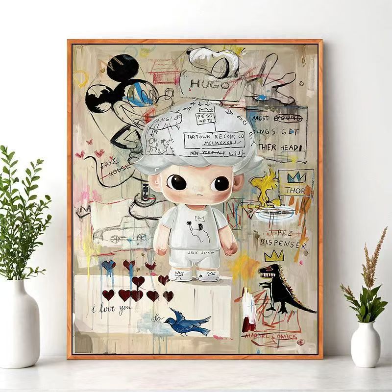 Cartoon Character Wall Art Print Kalsten