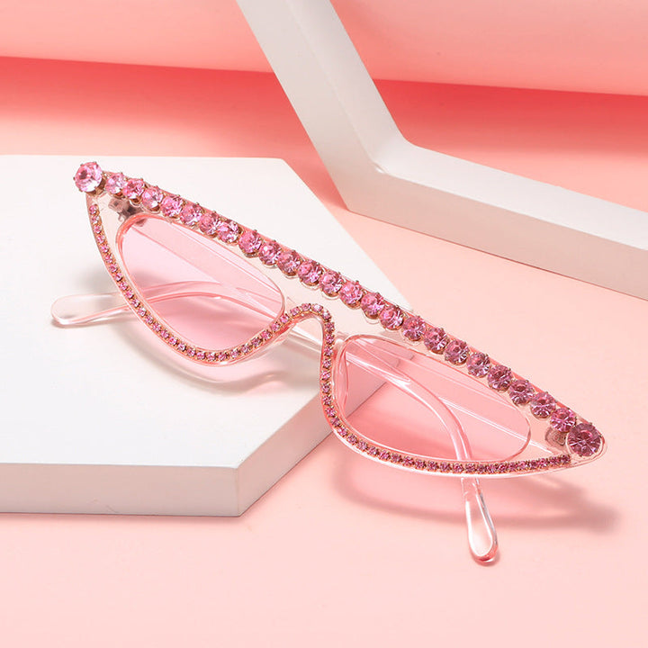 Women's Cat-Eye Sunglasses with Sparkling Stone Accents Kalsten