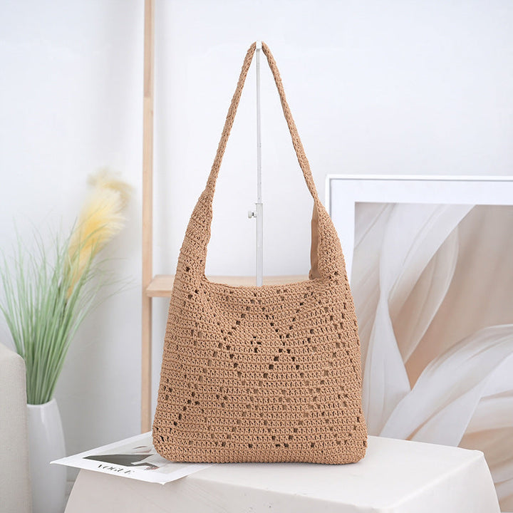 Handcrafted straw shoulder bag Kalsten
