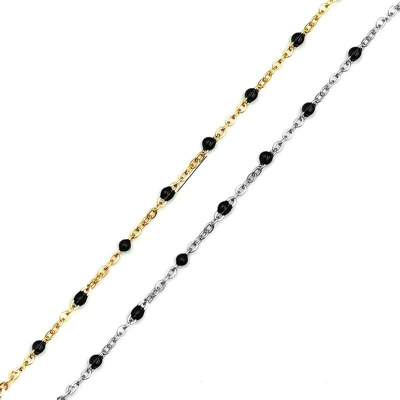 Delicate Beaded Chain Necklace Kalsten