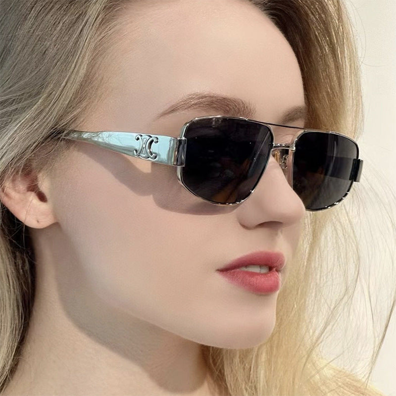 Ladies sporty sunglasses with polarized lenses and elegant metal frame Kalsten