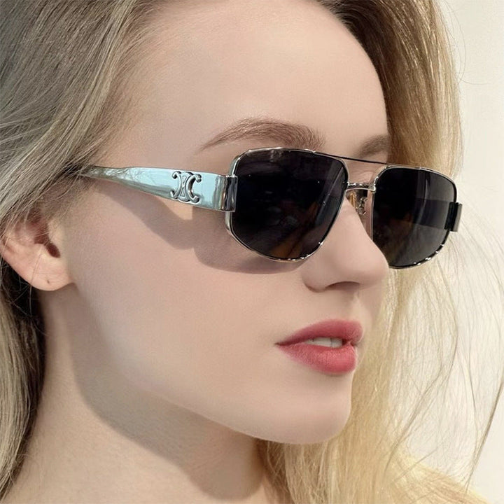 Ladies sporty sunglasses with polarized lenses and elegant metal frame Kalsten
