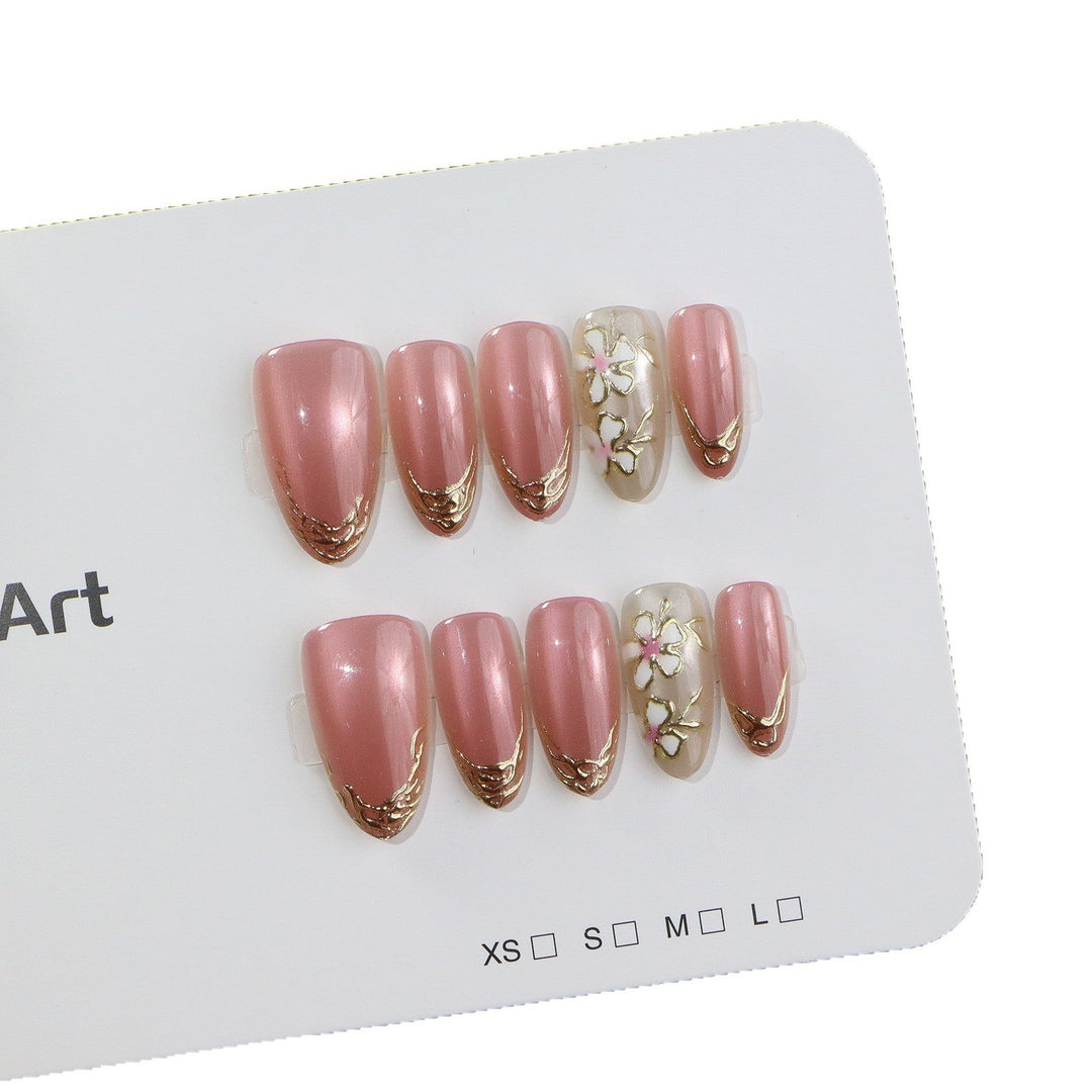 Artificial nails with floral design Kalsten