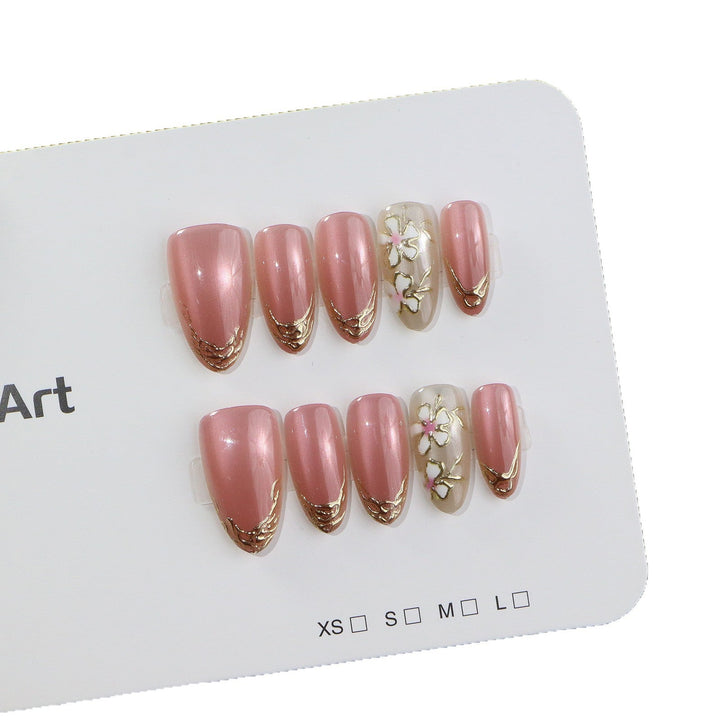 Artificial nails with floral design Kalsten