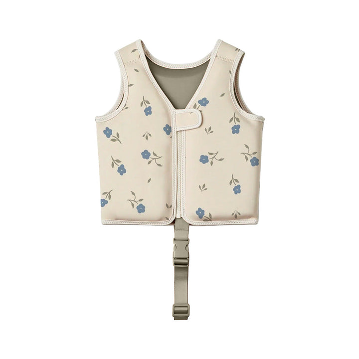 Adjustable Floral Print Swim Vest