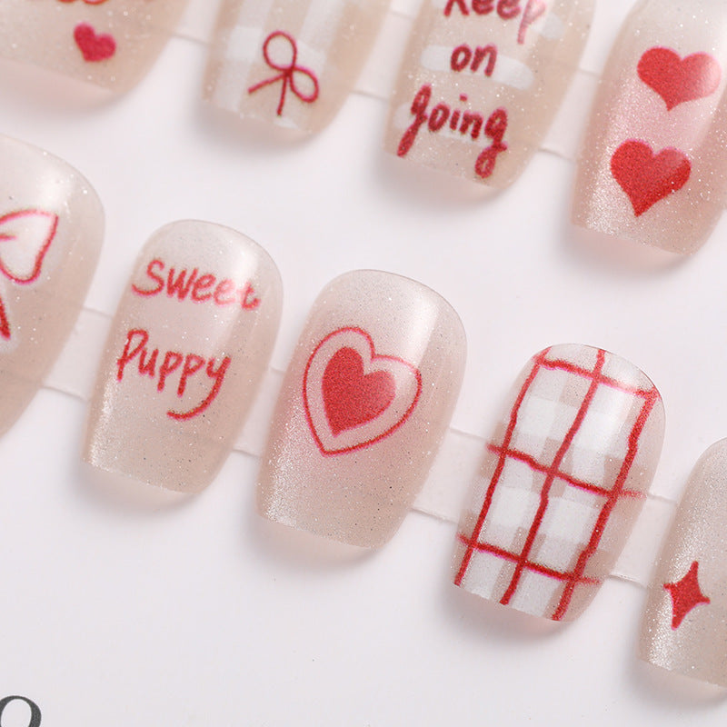 Trendy Press-On Nail Set Kalsten
