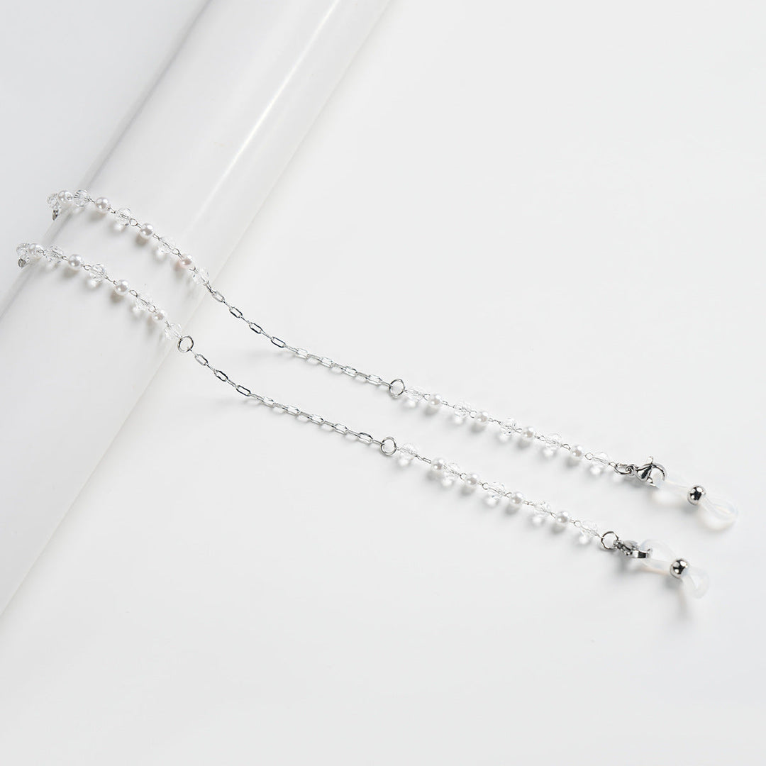 Elegant Pearl-Accented Eyewear Chain Kalsten