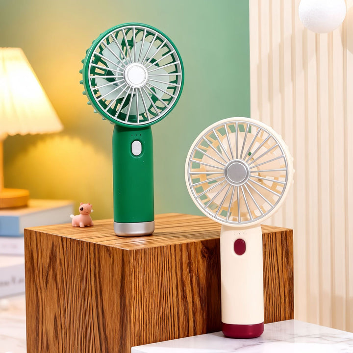 Ladies Portable Hand Fan with Powerful Battery and Ergonomic Design Kalsten