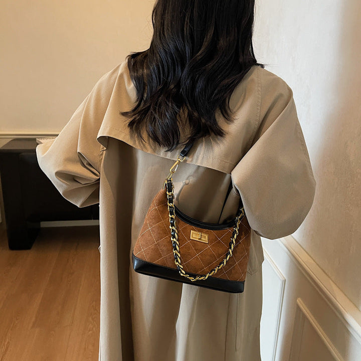 Elegant Quilted Chain Crossbody Bag Kalsten