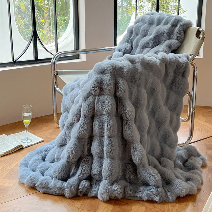 Luxurious Textured Soft Throw Blanket Kalsten