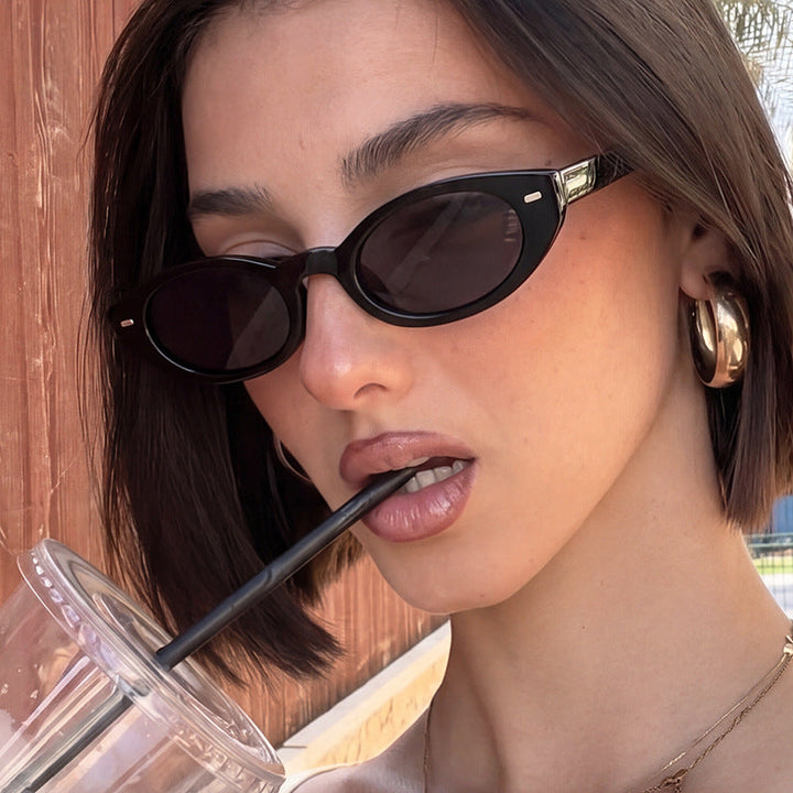 Women's Cat-Eye Sunglasses with Modern Transparent Frame Kalsten