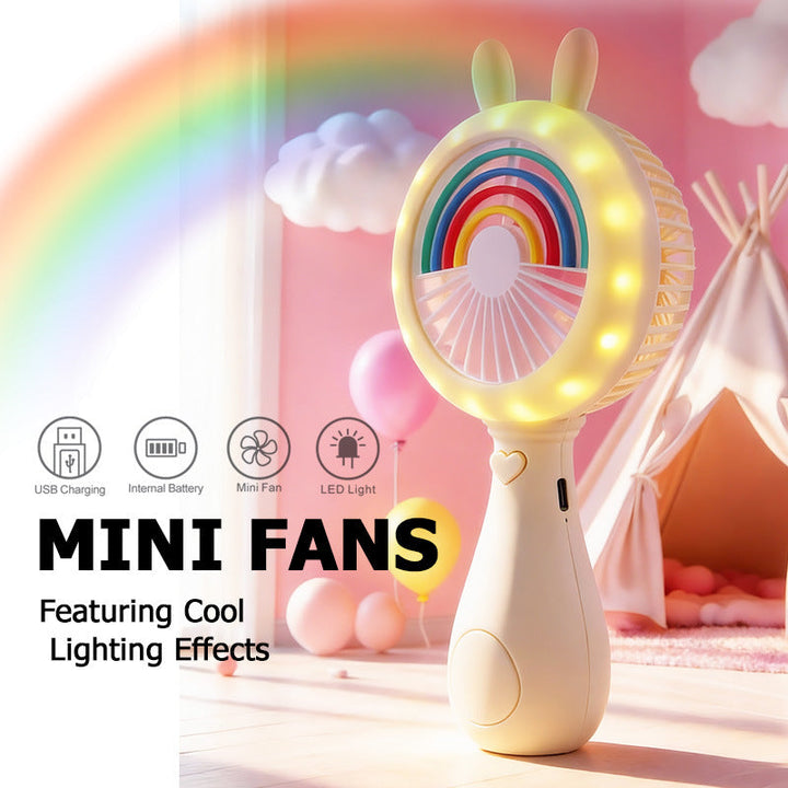 Unisex Portable Mini Fan in Cute Bunny Design Kalsten