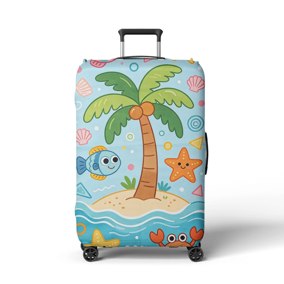 Women's suitcase cover with cheerful Kalsten  motif