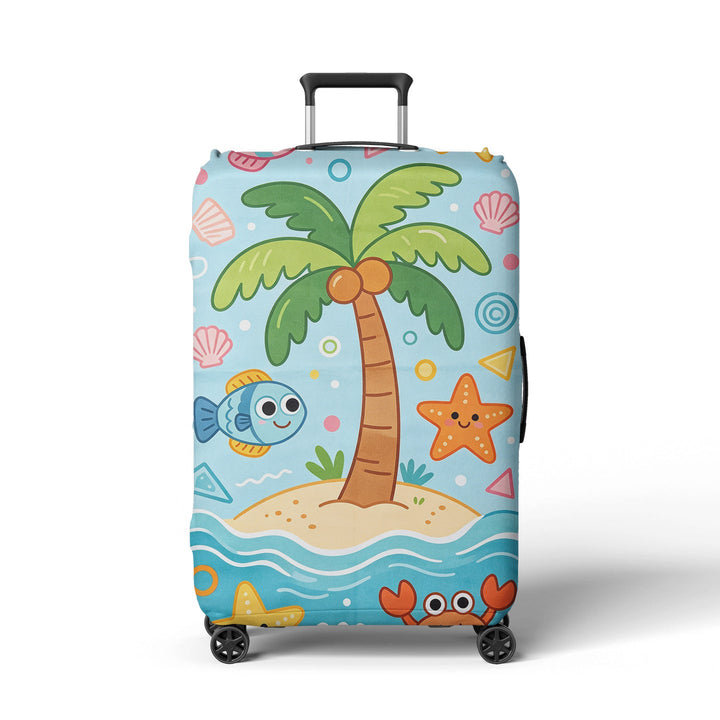 Women's suitcase cover with cheerful Kalsten  motif